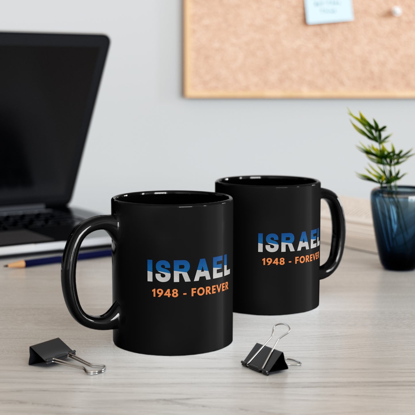 Israel, 1948 - Forever, 11oz Black Mug