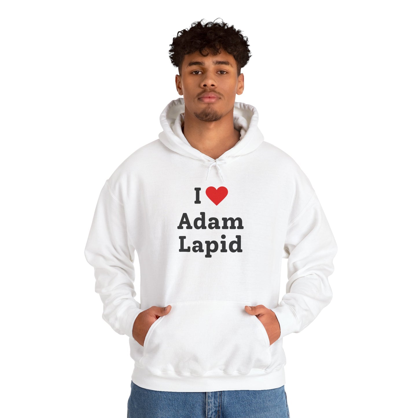 I Love Adam Lapid Hooded Sweatshirt
