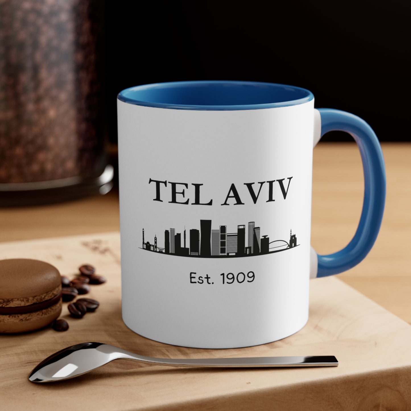 Tel Aviv - Est. 1909 - Accent Coffee Mug, 11oz