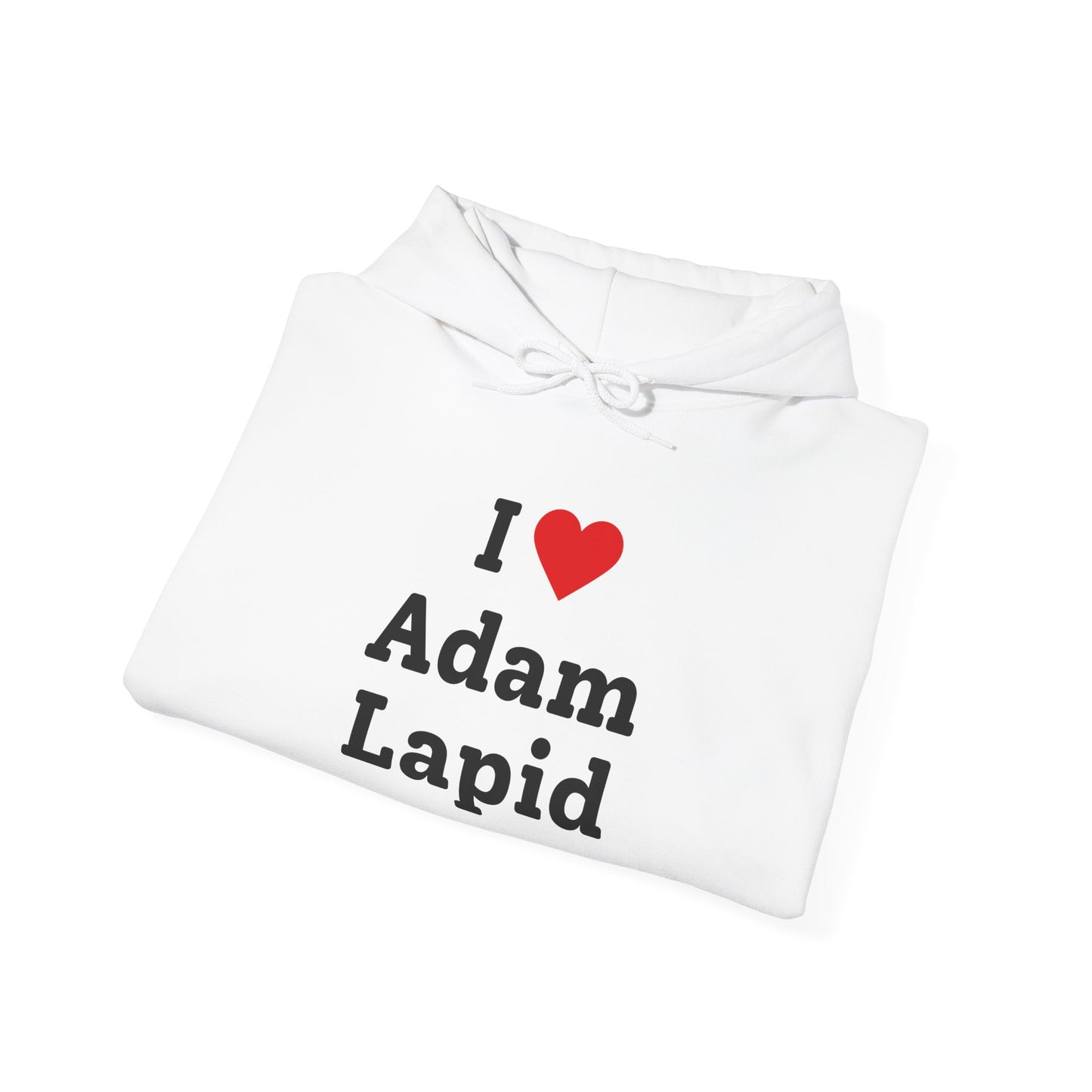 I Love Adam Lapid Hooded Sweatshirt