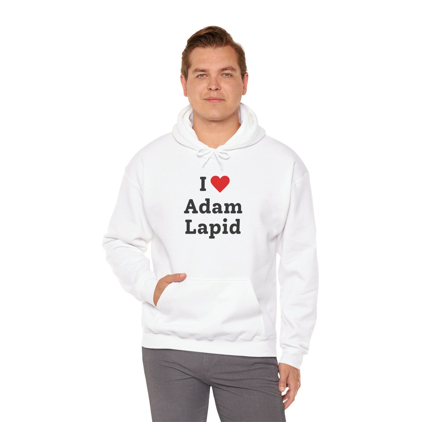 I Love Adam Lapid Hooded Sweatshirt