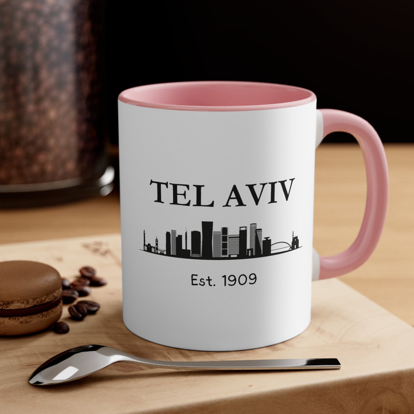 Tel Aviv - Est. 1909 - Accent Coffee Mug, 11oz