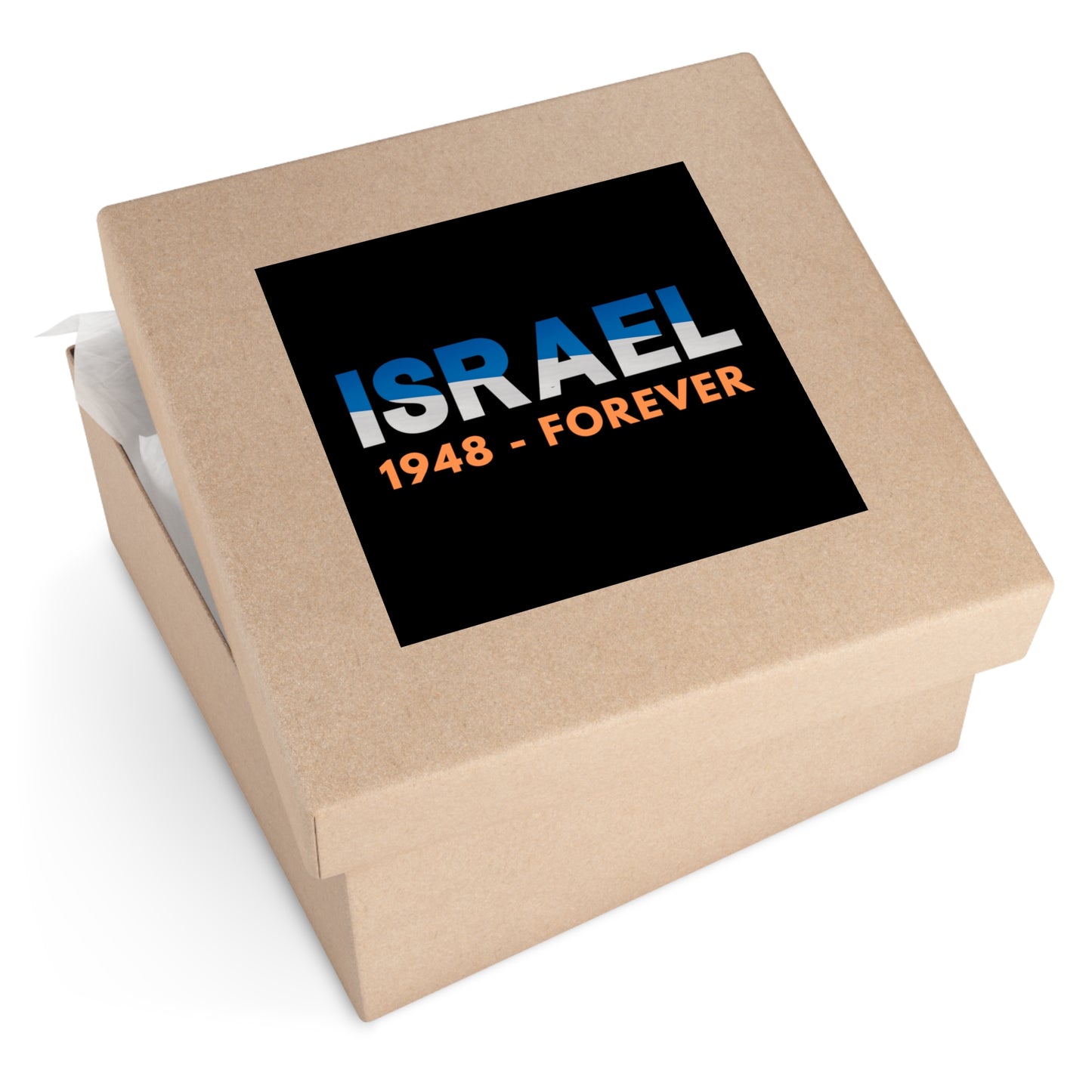 Israel 1948-Forever Square Stickers, Indoor\Outdoor