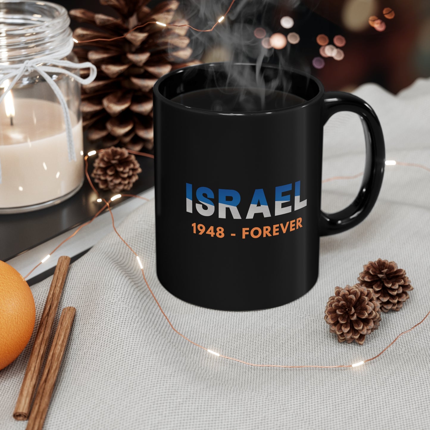 Israel, 1948 - Forever, 11oz Black Mug