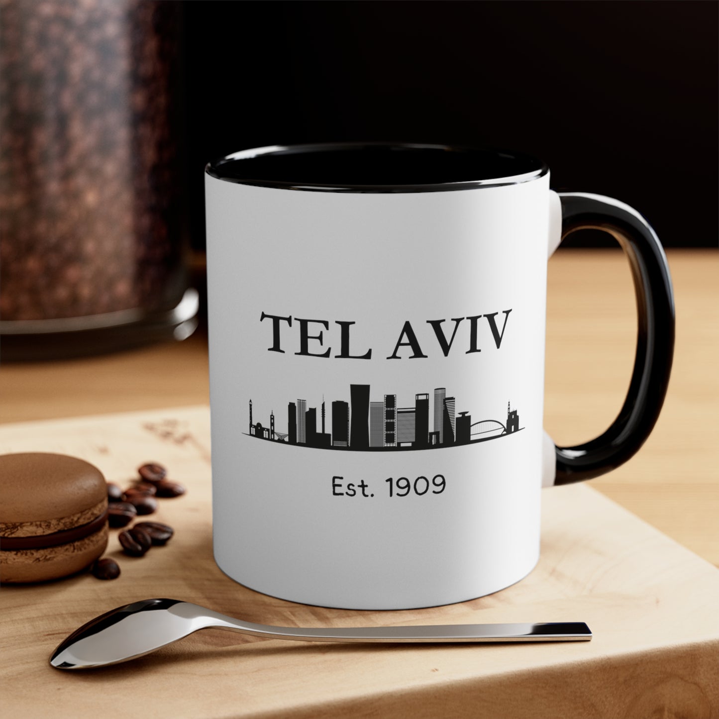 Tel Aviv - Est. 1909 - Accent Coffee Mug, 11oz