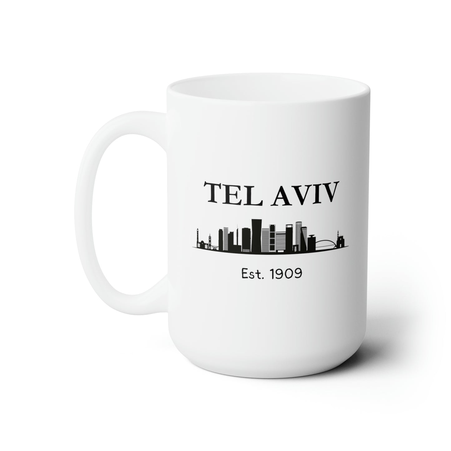 Tel Aviv - Est. 1909 - Ceramic Coffee Mug, 15oz