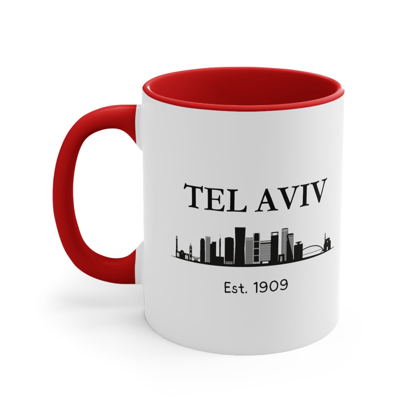 Tel Aviv - Est. 1909 - Accent Coffee Mug, 11oz