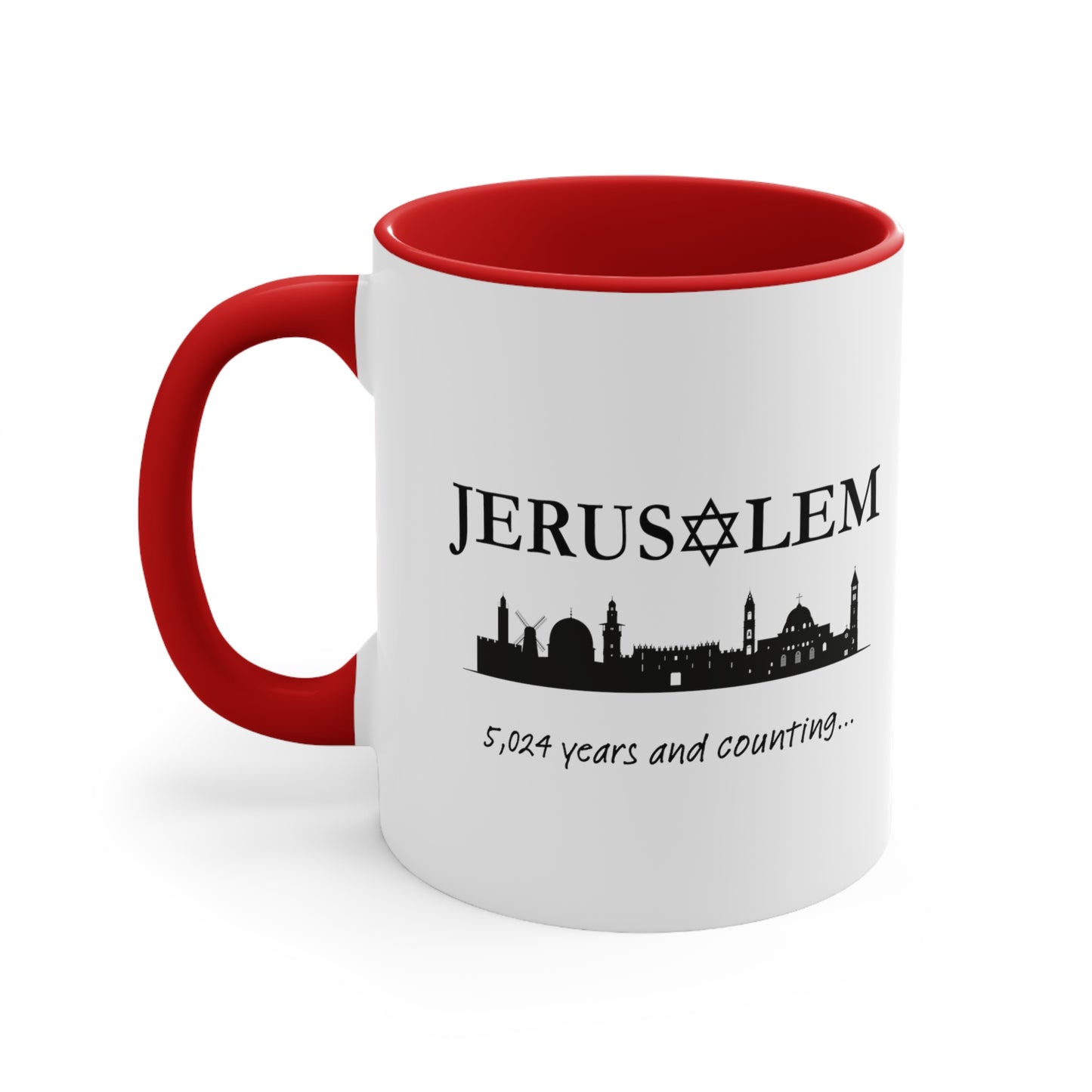 Jerusalem - 5,024 Years and Counting... Accent Coffee Mug, 11oz