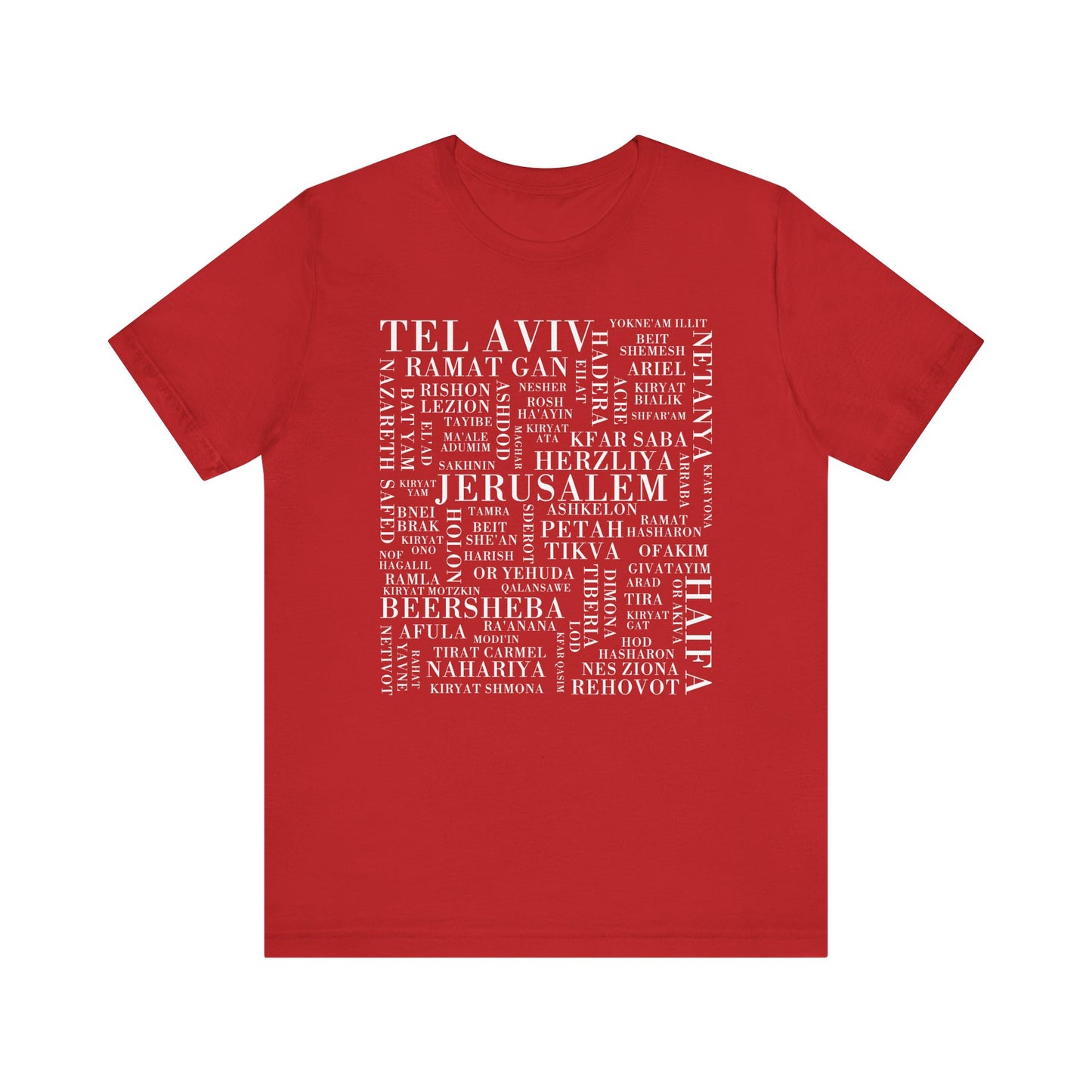 Cities of Israel t-shirt