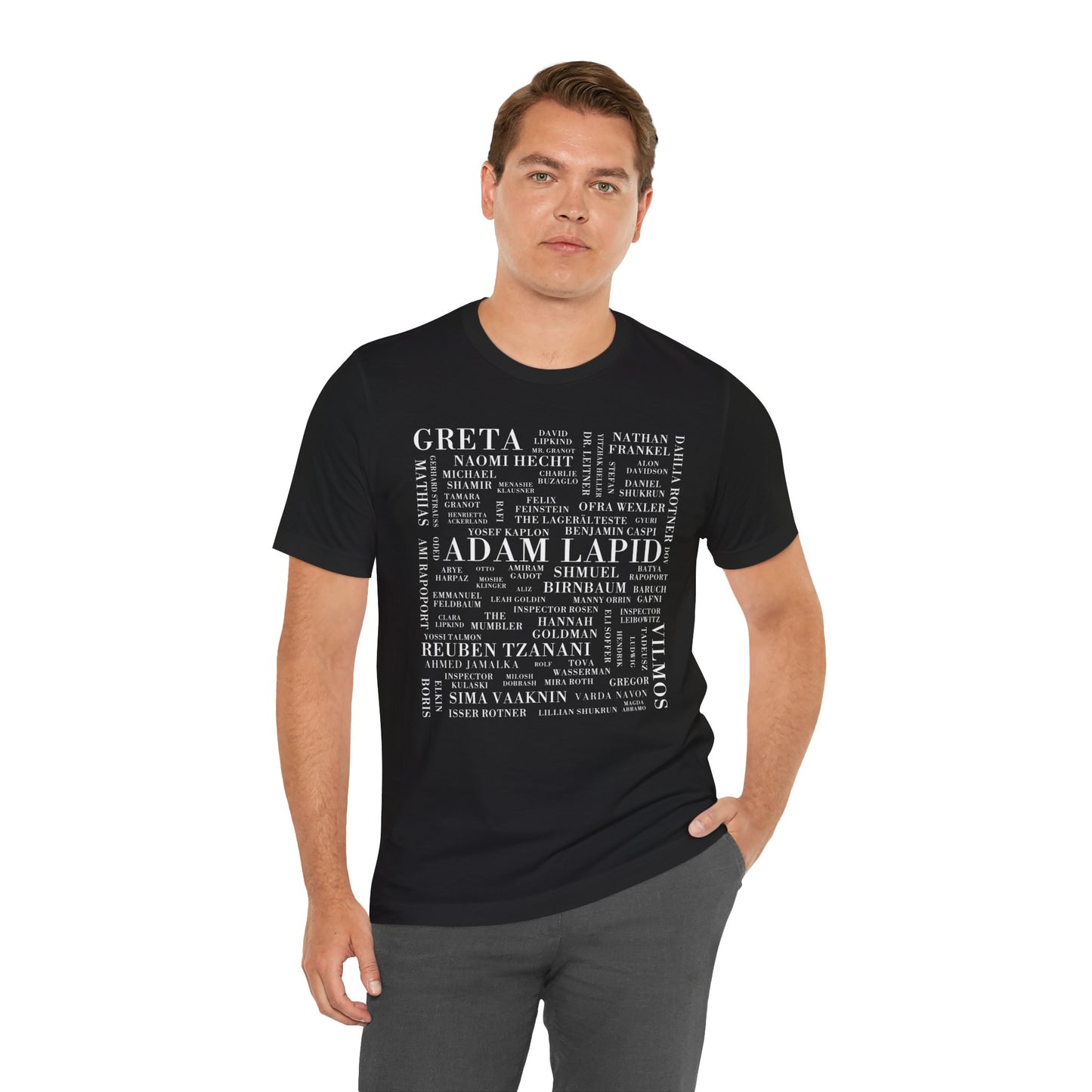 Adam Lapid Series Characters Unisex t-shirt