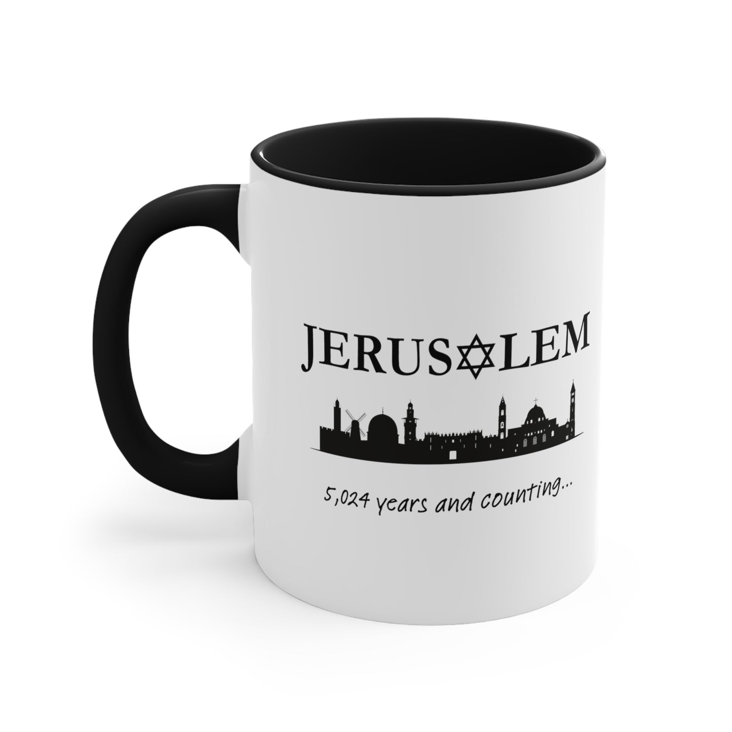 Jerusalem - 5,024 Years and Counting... Accent Coffee Mug, 11oz