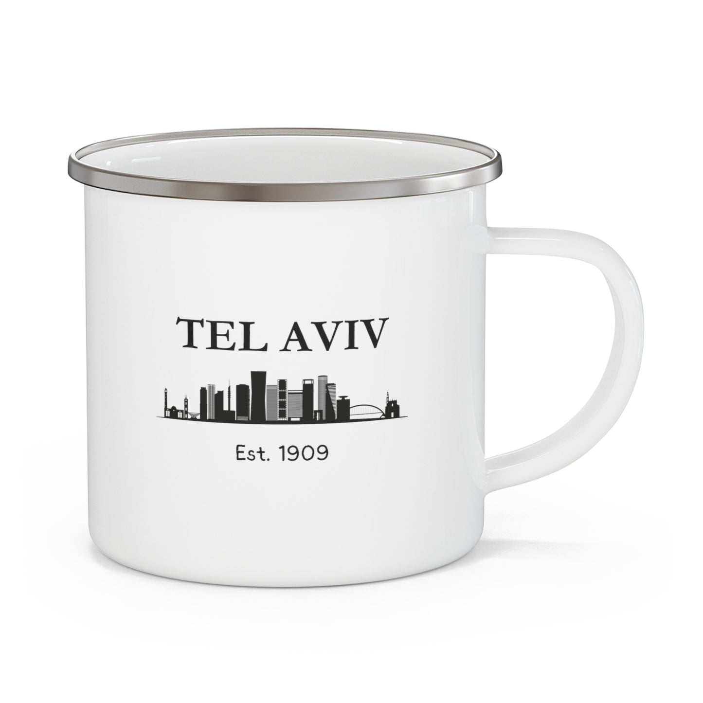 Tel Aviv - Est. 1909... Enamel Camping Mug