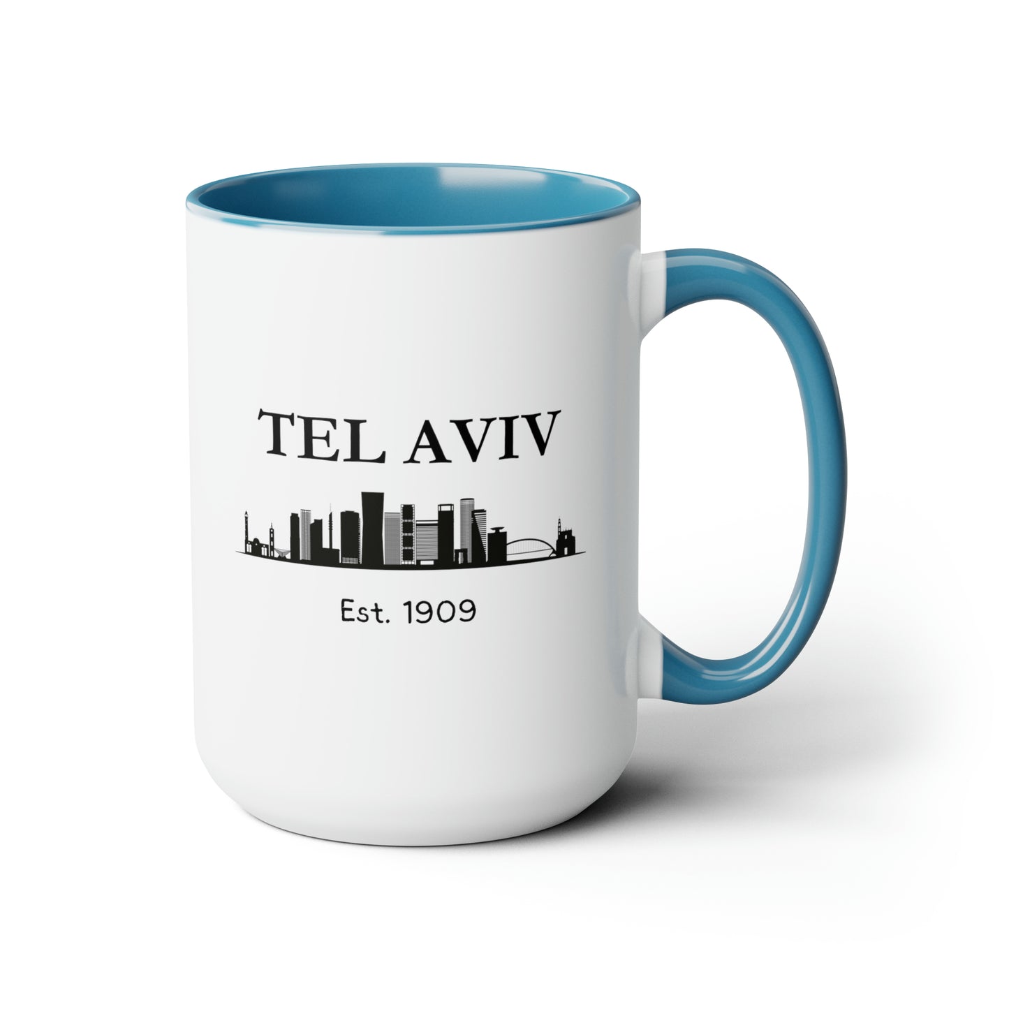 Tel Aviv - Est. 1909 - Accent Coffee Mug, 15oz