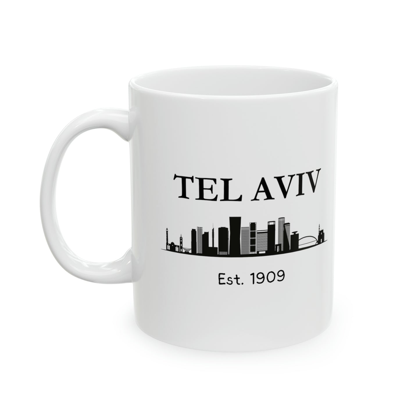 Tel Aviv Ceramic Mug, 11oz