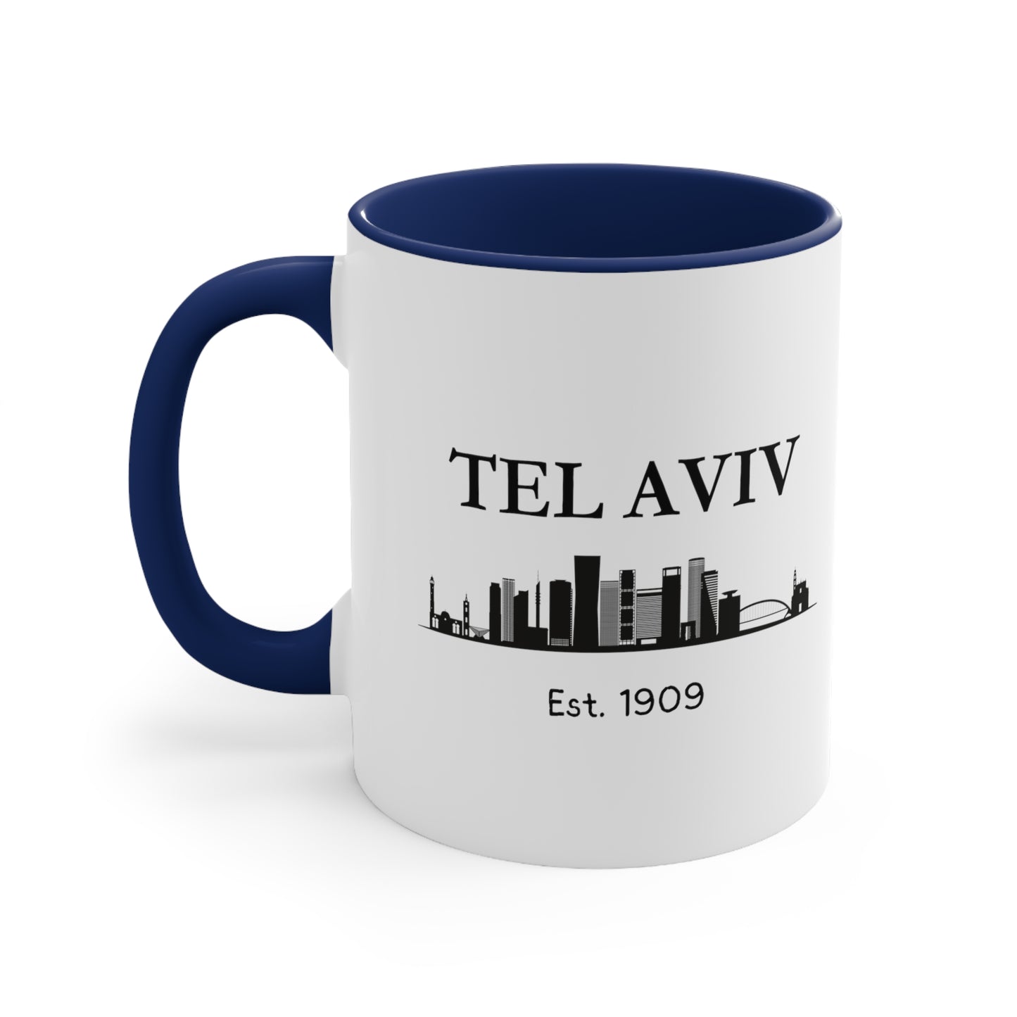 Tel Aviv - Est. 1909 - Accent Coffee Mug, 11oz