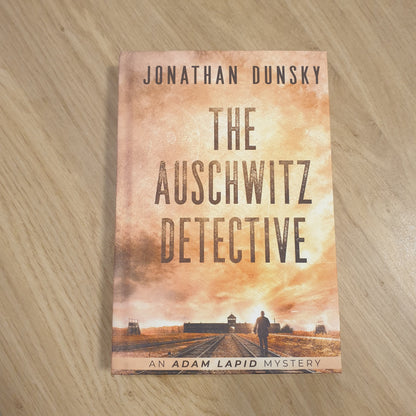 The Auschwitz Detective on table