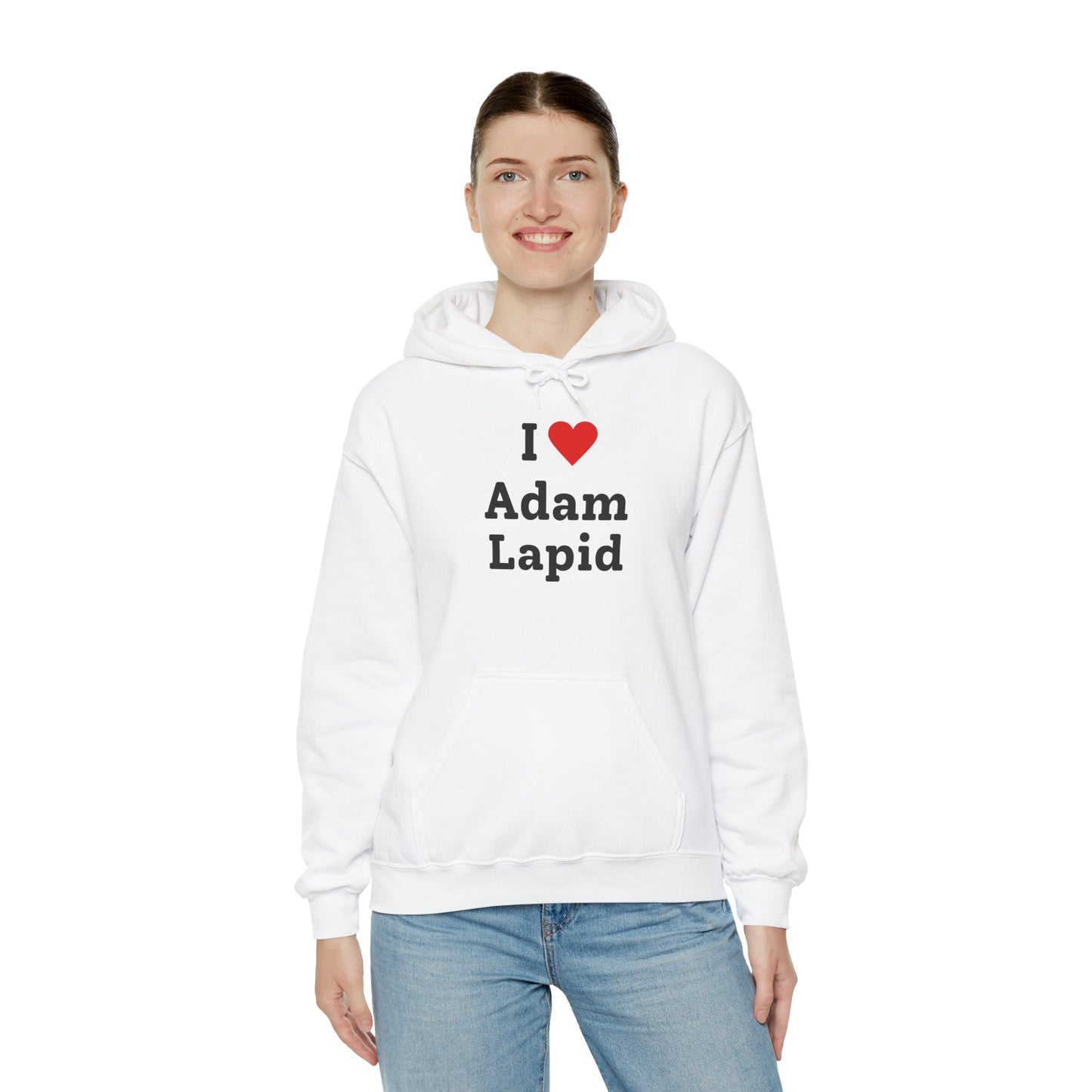 I Love Adam Lapid Hooded Sweatshirt