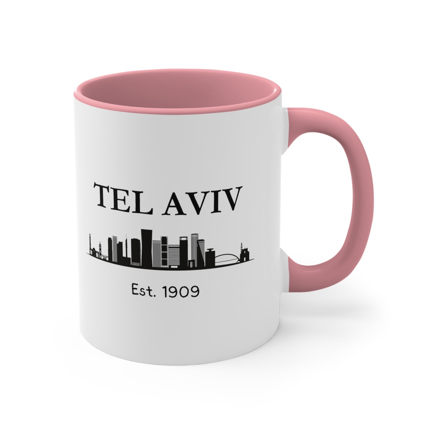 Tel Aviv - Est. 1909 - Accent Coffee Mug, 11oz