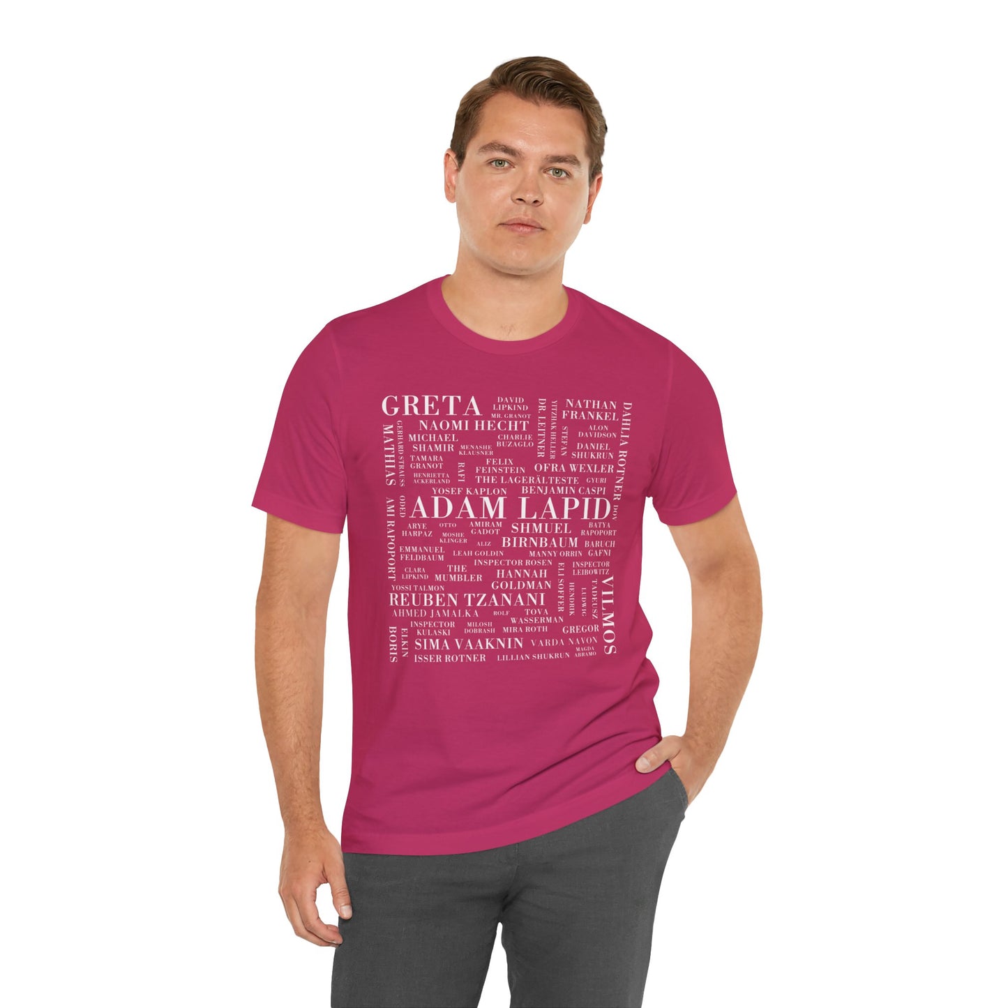 Adam Lapid Series Characters Unisex t-shirt