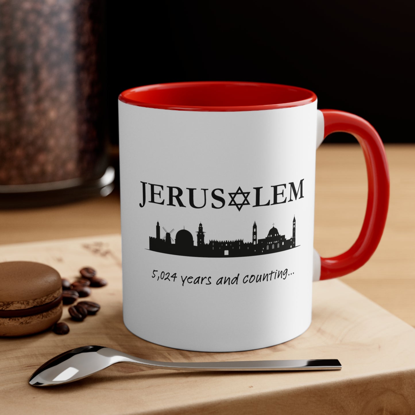 Jerusalem - 5,024 Years and Counting... Accent Coffee Mug, 11oz