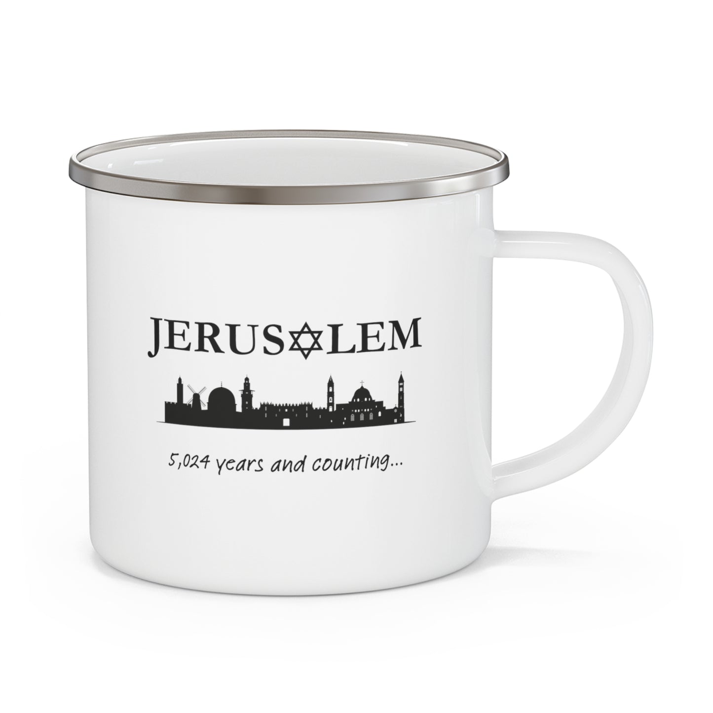 Jerusalem - 5,024 Years and Counting... Enamel Camping Mug