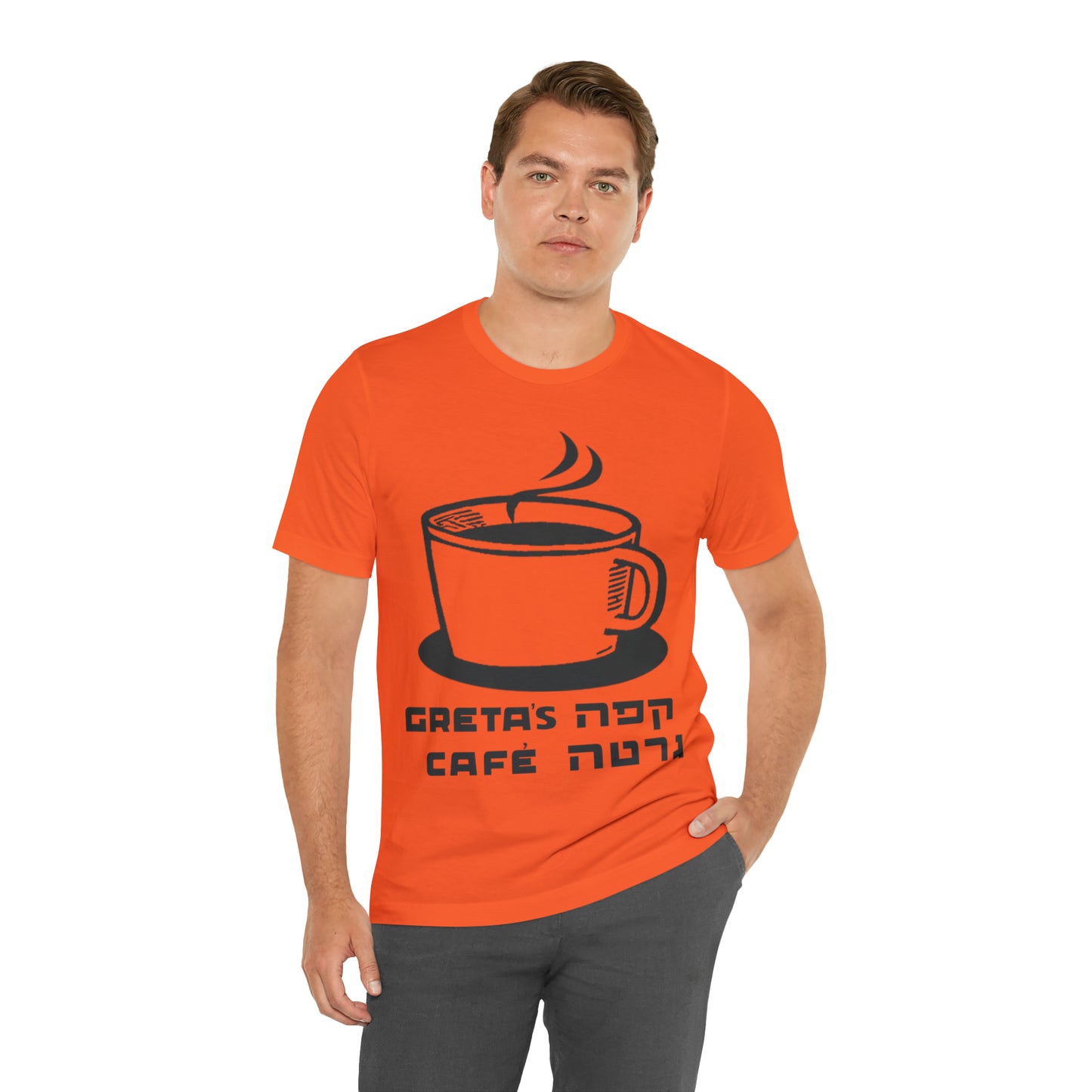 Greta's Cafe shirt - orange