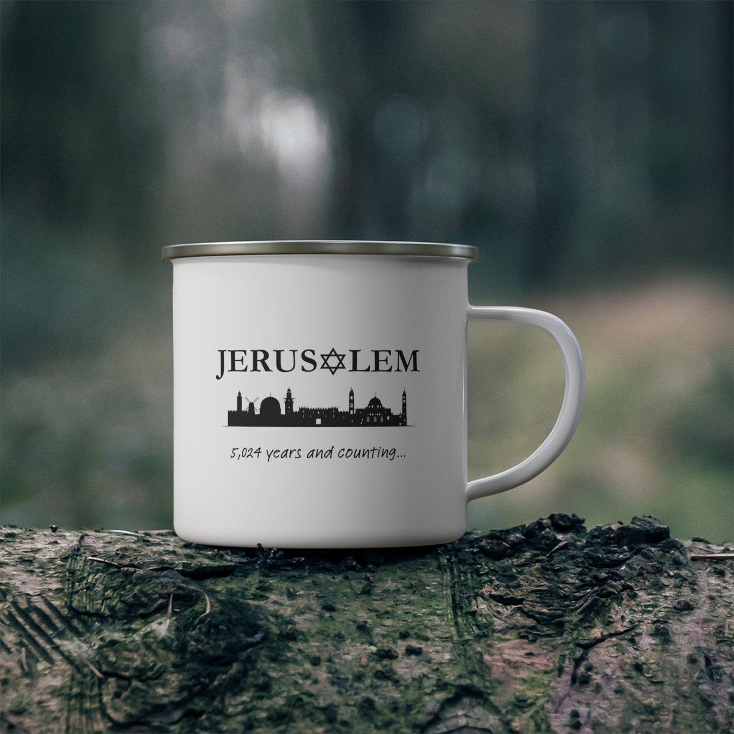 Jerusalem - 5,024 Years and Counting... Enamel Camping Mug