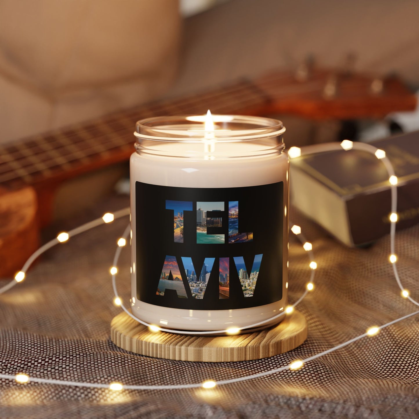 Tel Aviv, a City in Photos Scented Soy Candle, 9oz