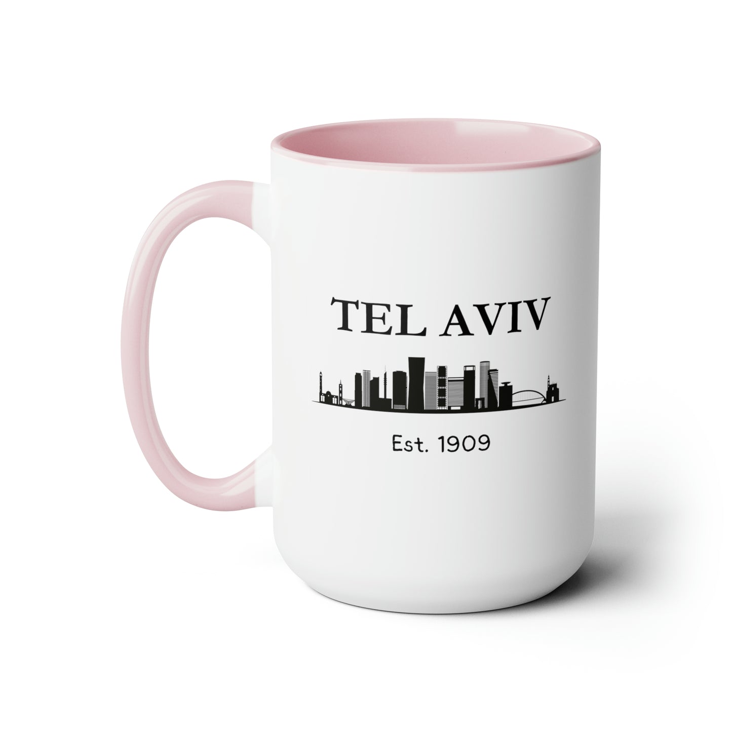 Tel Aviv - Est. 1909 - Accent Coffee Mug, 15oz