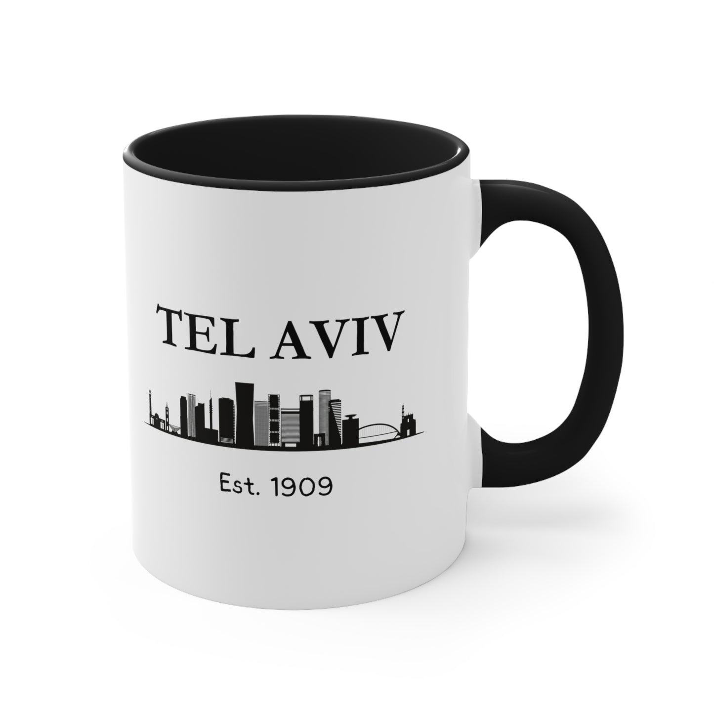 Tel Aviv - Est. 1909 - Accent Coffee Mug, 11oz