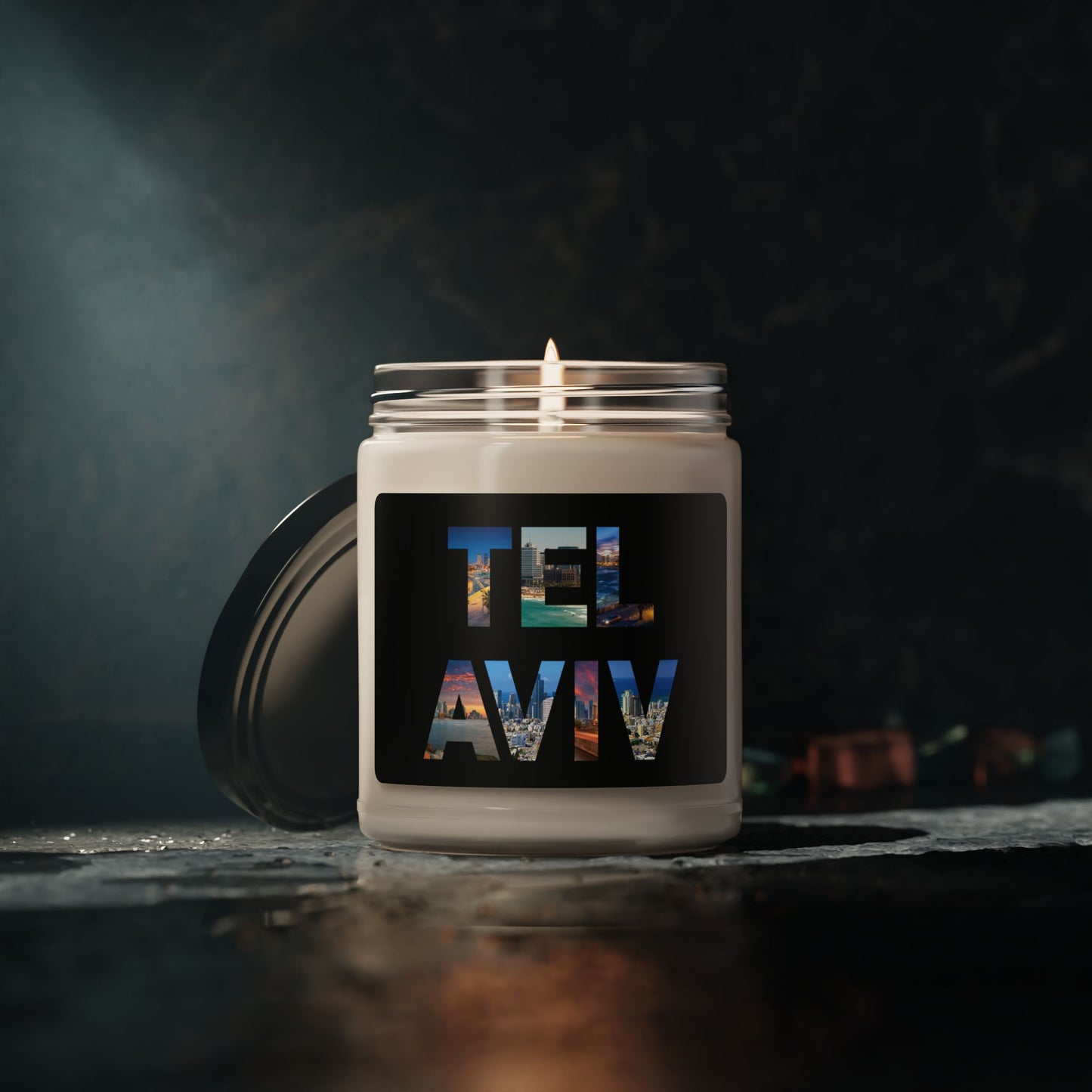 Tel Aviv, a City in Photos Scented Soy Candle, 9oz