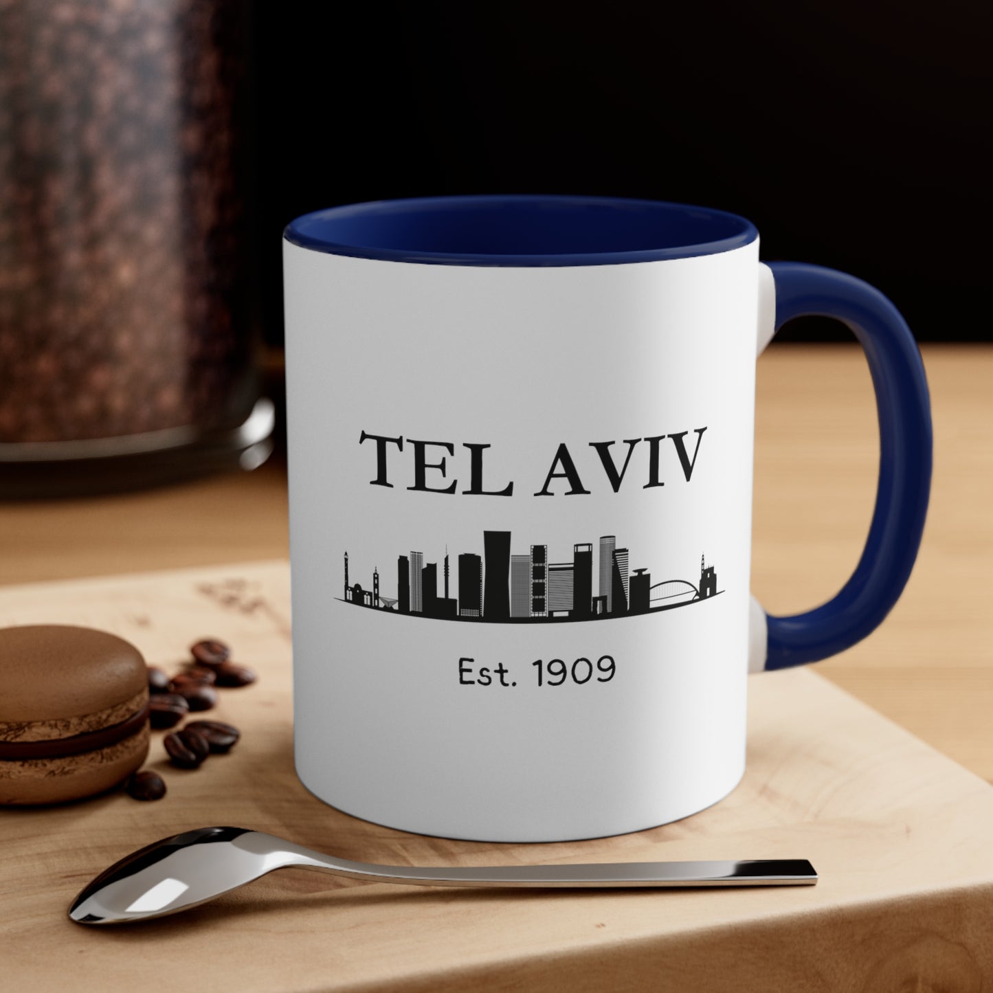 Tel Aviv - Est. 1909 - Accent Coffee Mug, 11oz