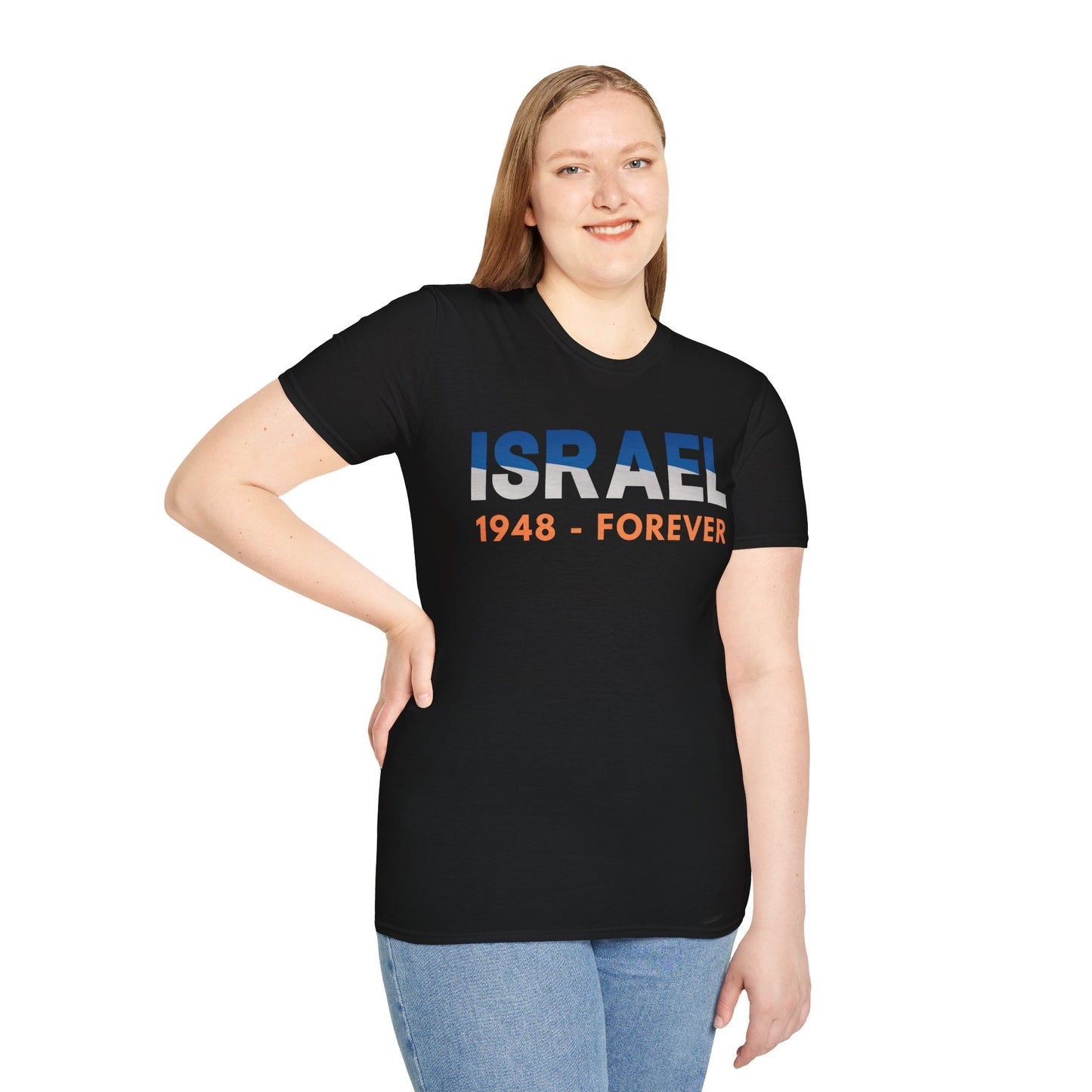 Israel, 1948 - Forever Unisex Short Sleeve Tee - Printed in Australia