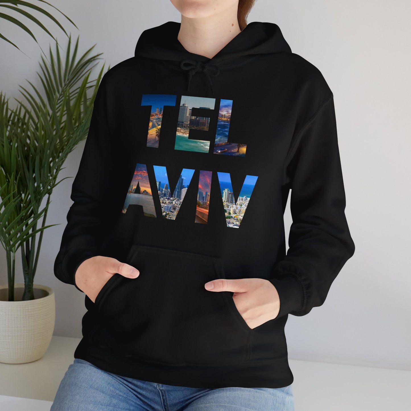 Tel Aviv - A Thousand Words a Letter Hooded Sweatshirt