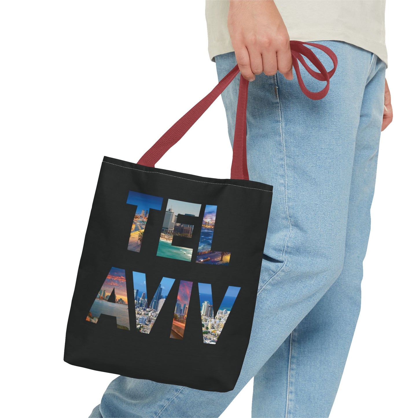 Tel Aviv - A Thousand Words a Letter Tote Bag