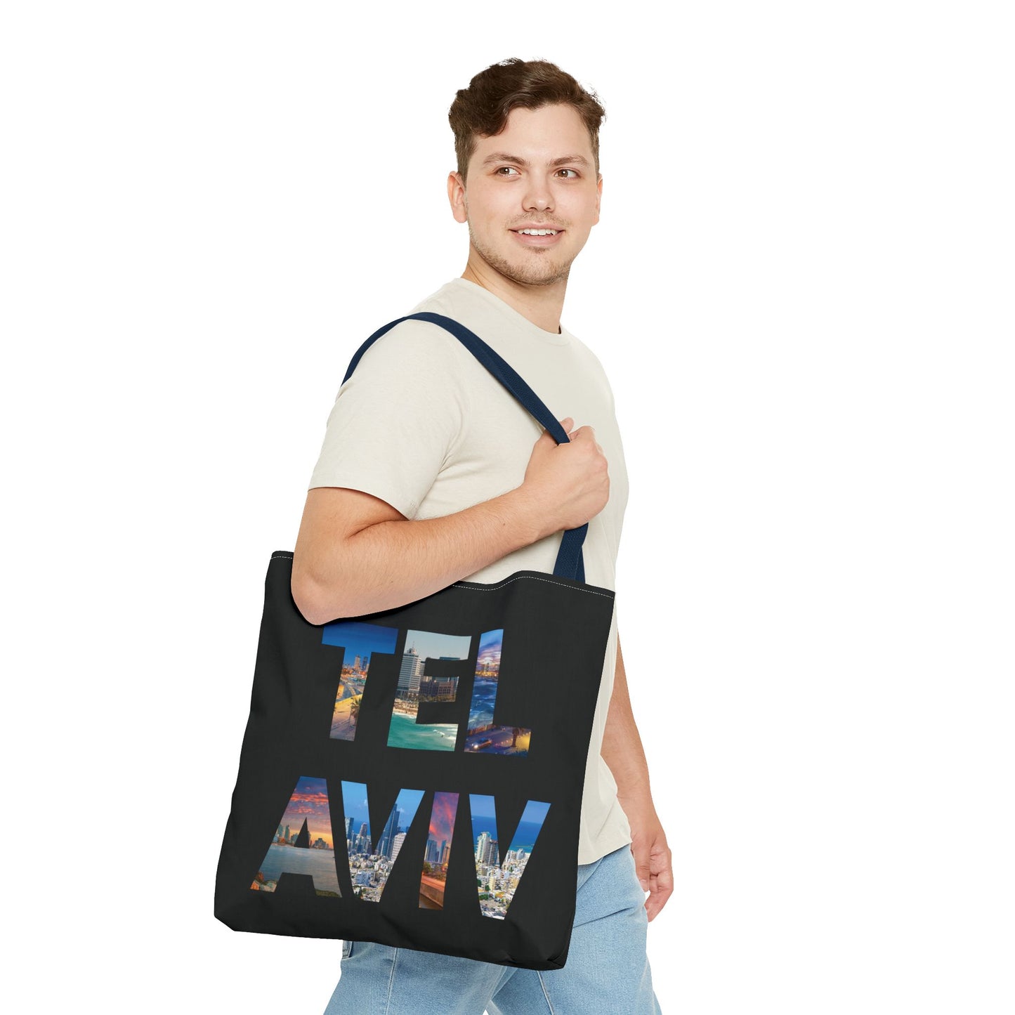 Tel Aviv - A Thousand Words a Letter Tote Bag