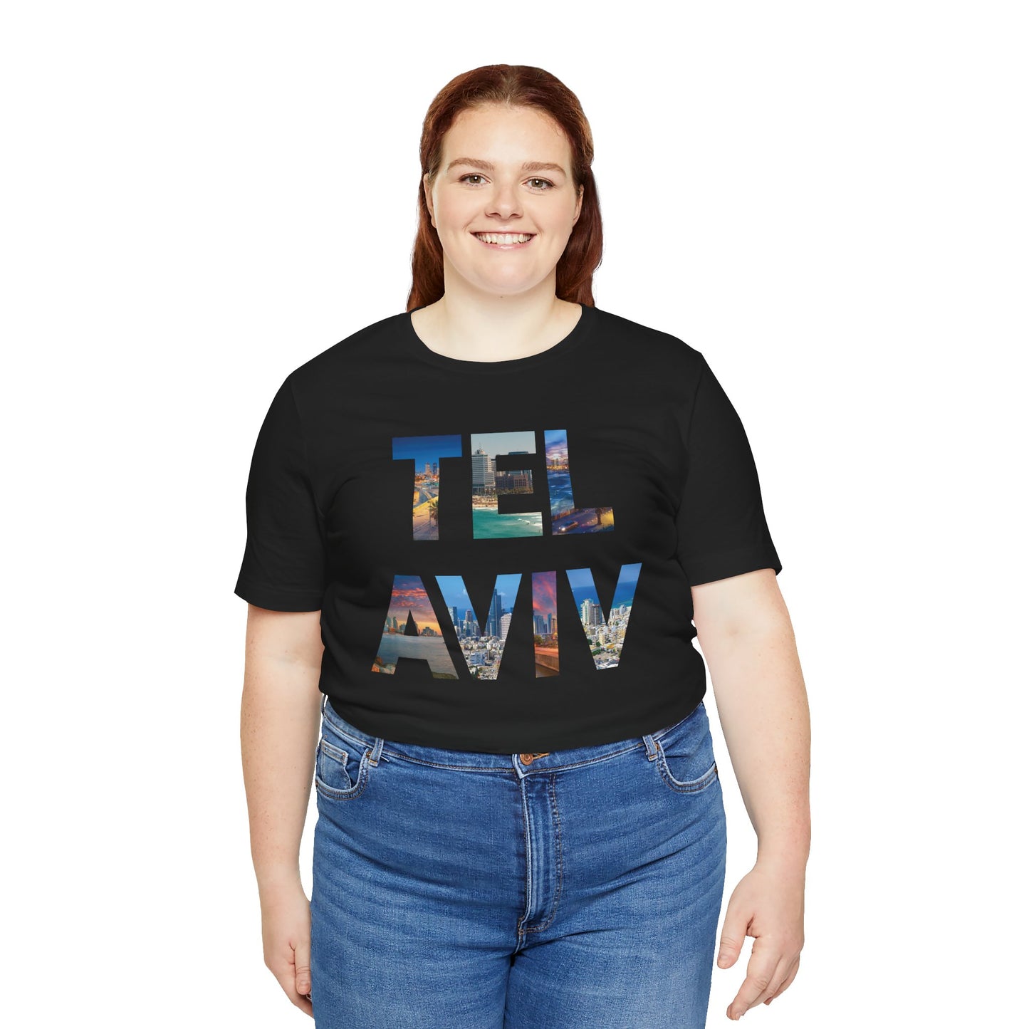 Tel Aviv - A Thousand Words a Letter Unisex Short Sleeve Tee