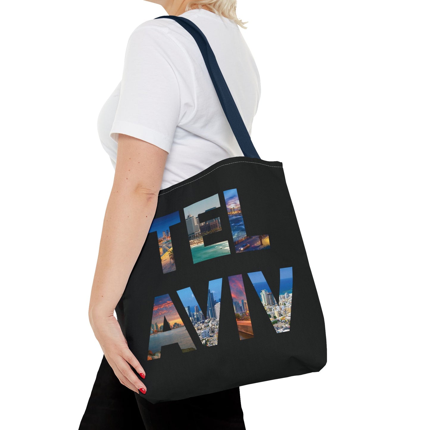 Tel Aviv - A Thousand Words a Letter Tote Bag