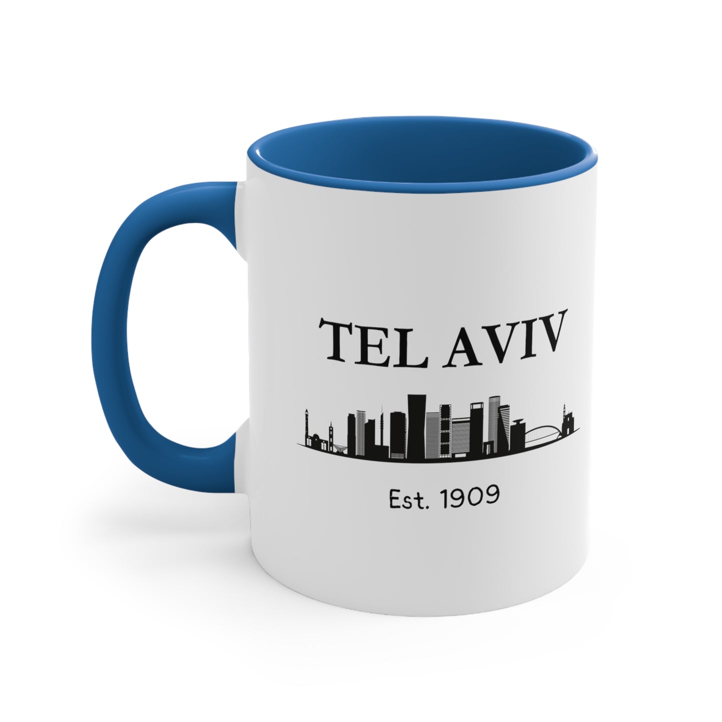Tel Aviv - Est. 1909 - Accent Coffee Mug, 11oz