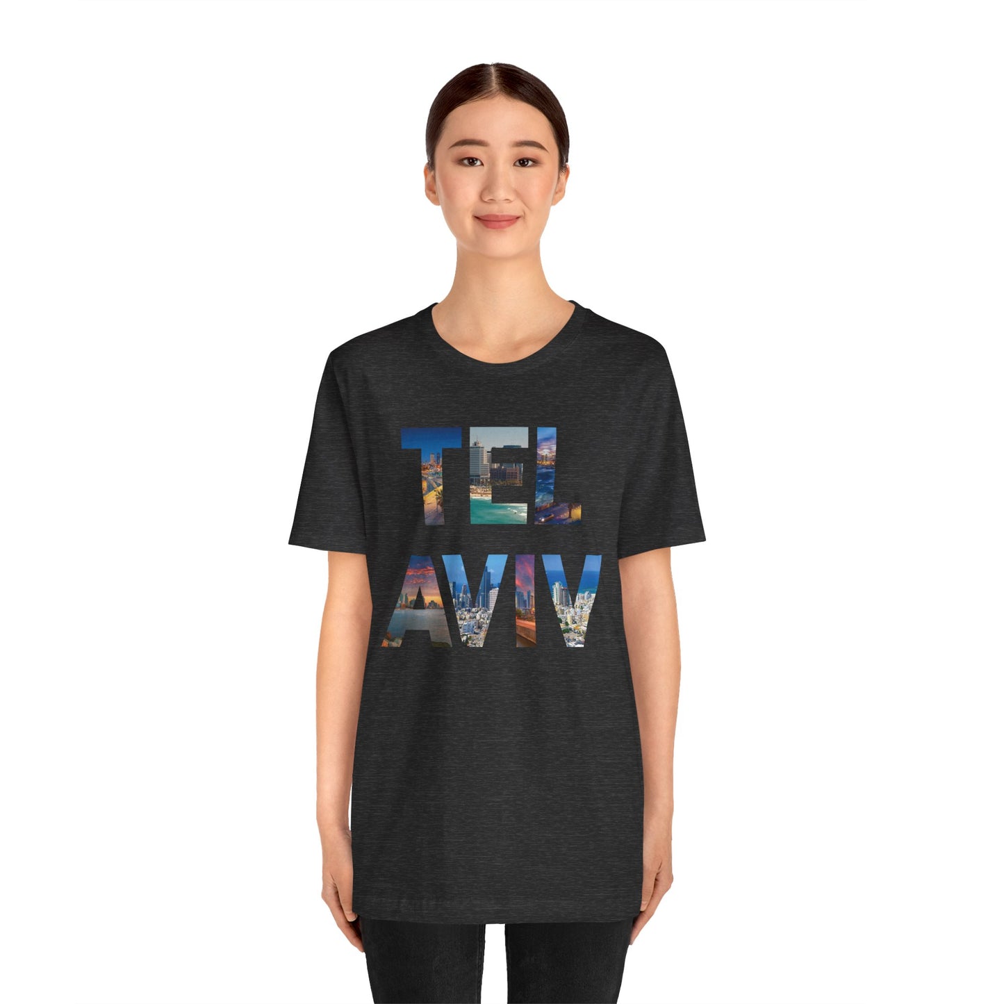 Tel Aviv - A Thousand Words a Letter Unisex Short Sleeve Tee