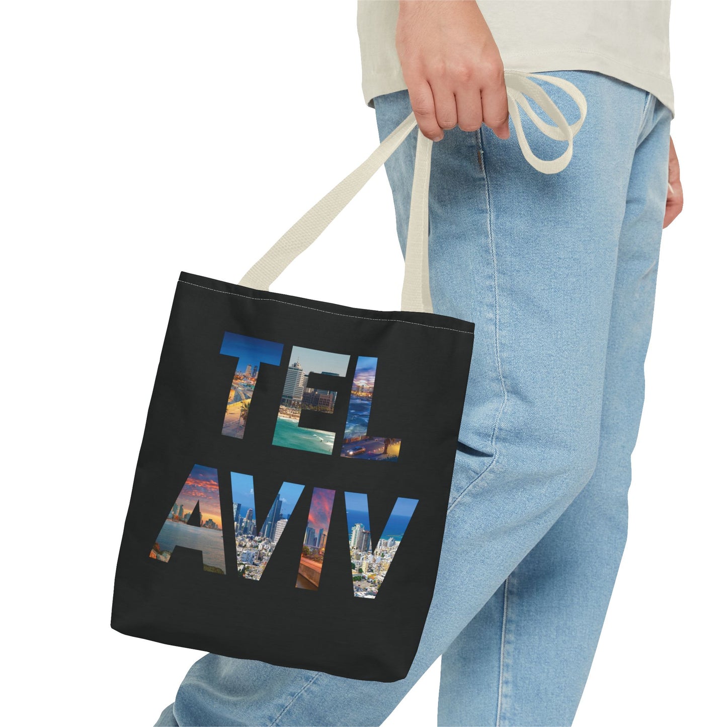 Tel Aviv - A Thousand Words a Letter Tote Bag