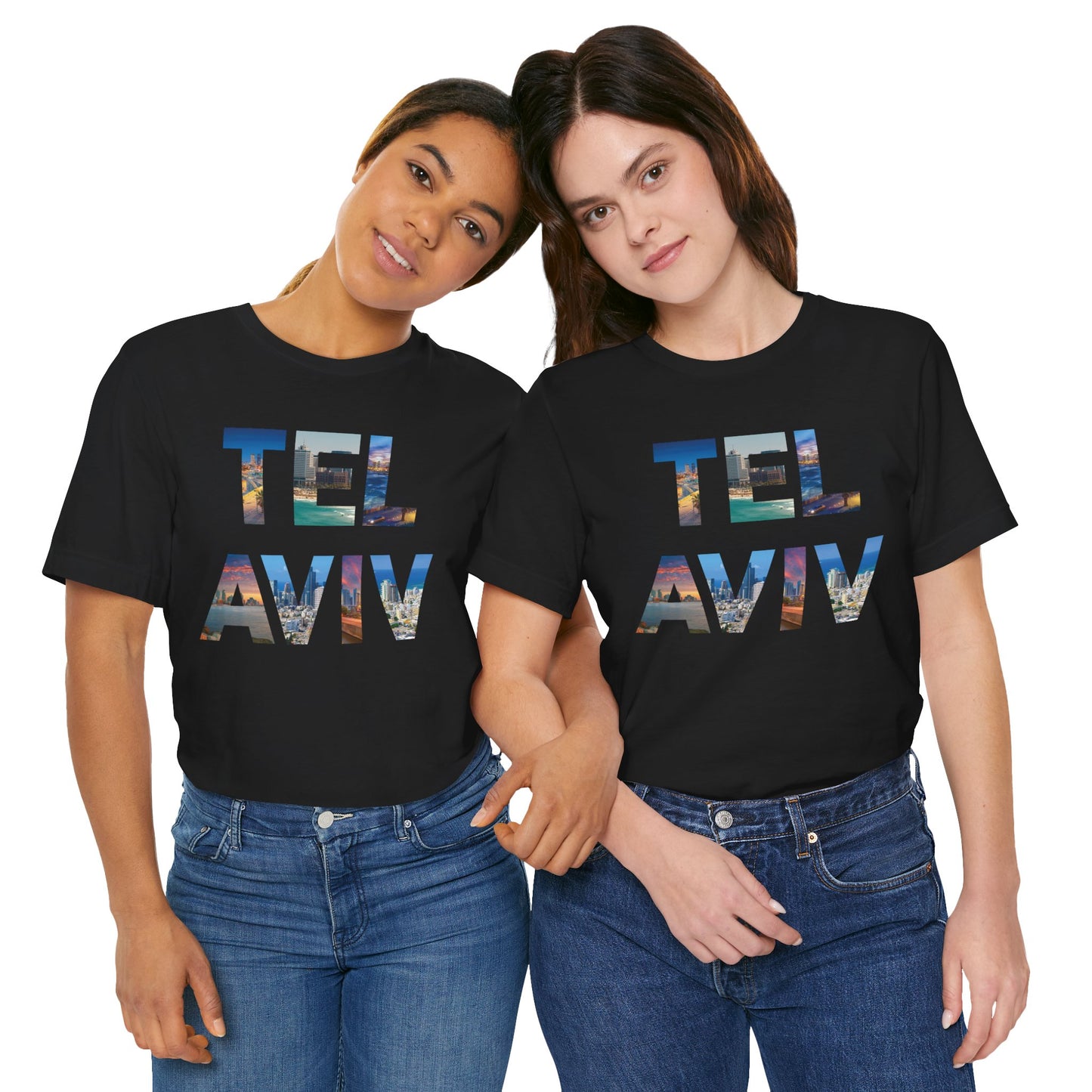 Tel Aviv - A Thousand Words a Letter Unisex Short Sleeve Tee