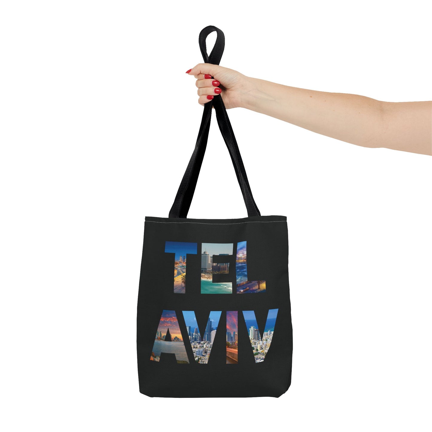 Tel Aviv - A Thousand Words a Letter Tote Bag