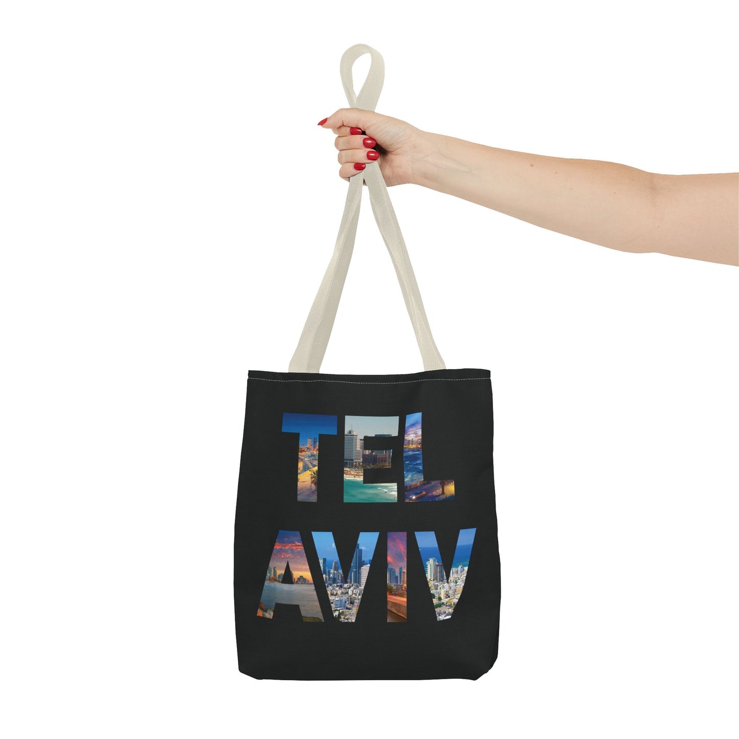 Tel Aviv - A Thousand Words a Letter Tote Bag