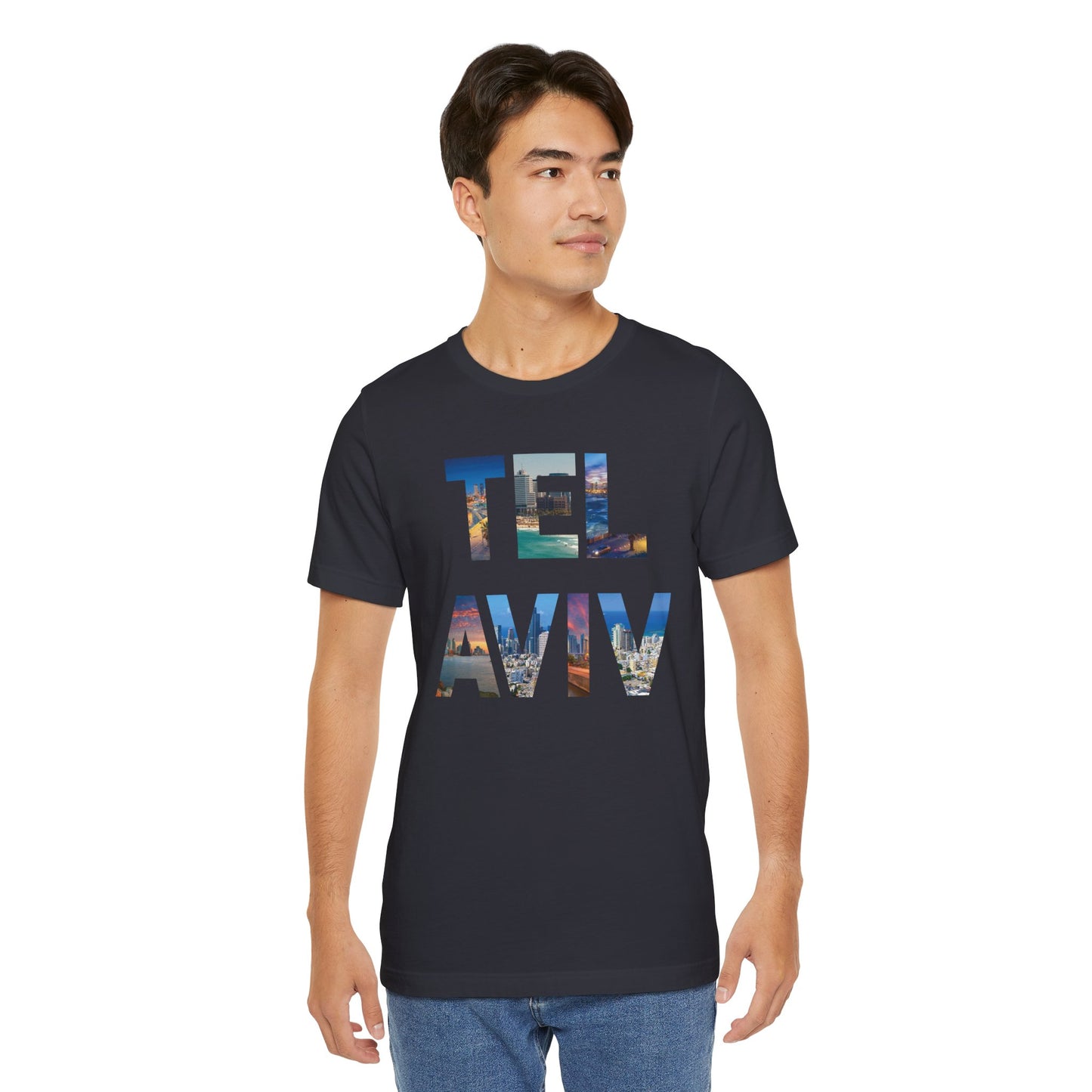 Tel Aviv - A Thousand Words a Letter Unisex Short Sleeve Tee