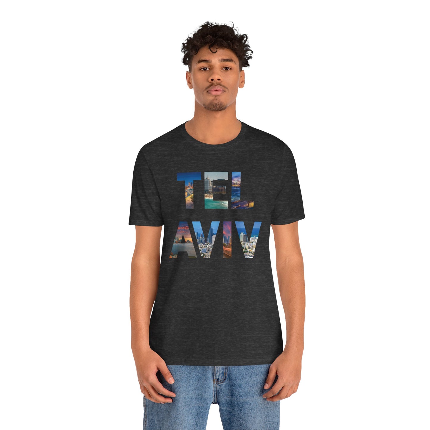 Tel Aviv - A Thousand Words a Letter Unisex Short Sleeve Tee