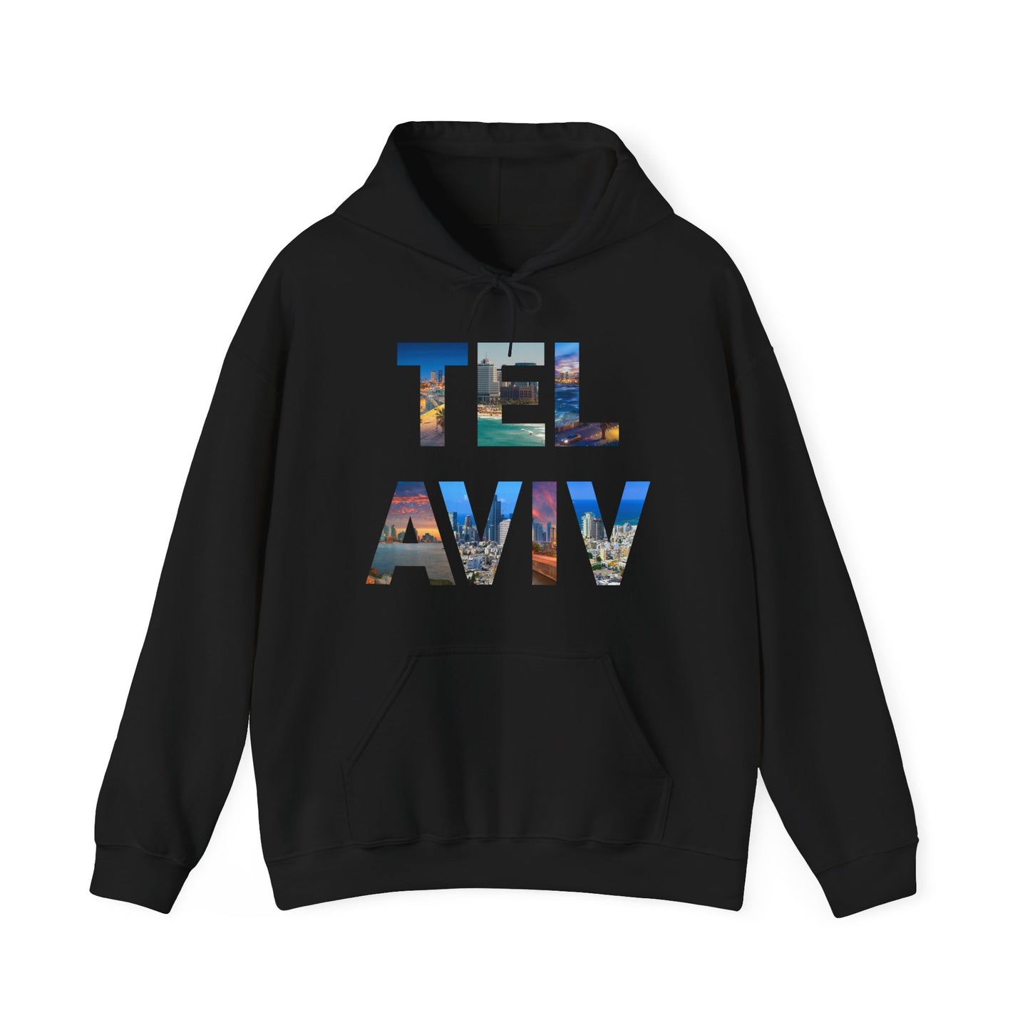 Tel Aviv - A Thousand Words a Letter Hooded Sweatshirt