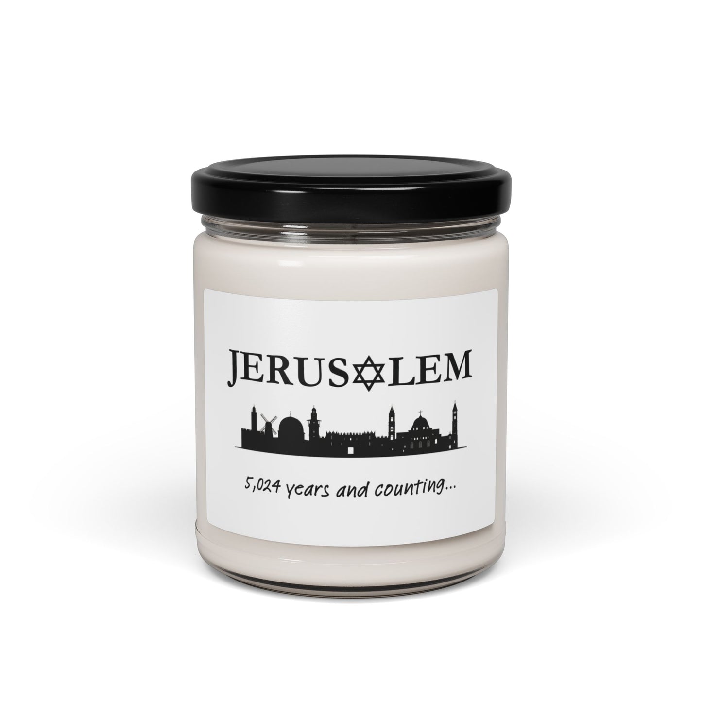 Jerusalem Years and Counting Scented Soy Candle, 9oz