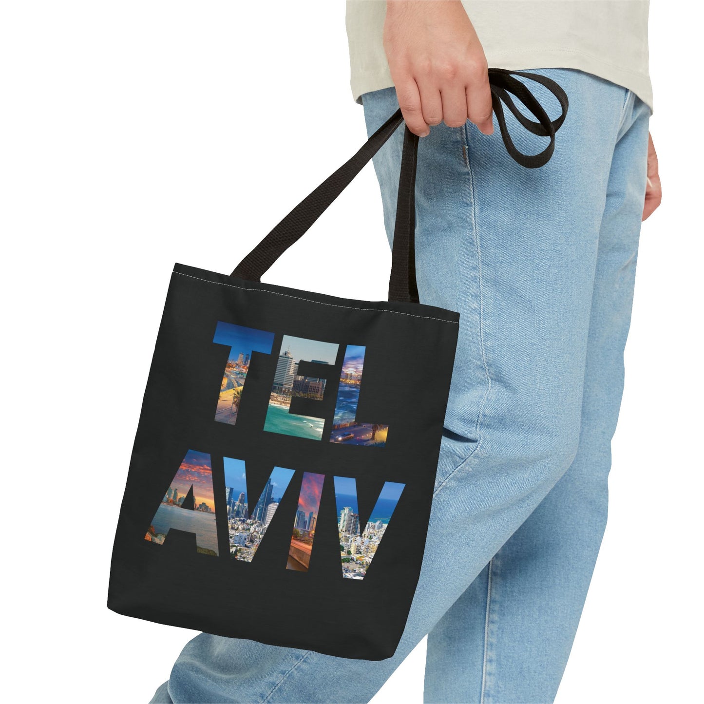 Tel Aviv - A Thousand Words a Letter Tote Bag