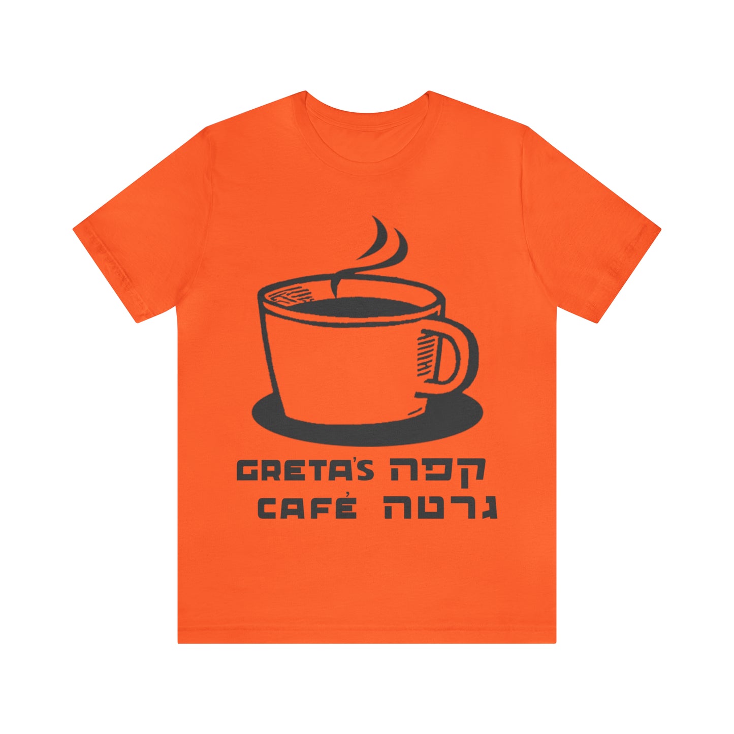 Greta's Cafe shirt - orange